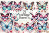 Valentine Butterfly Clipart Bundle