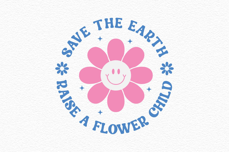 Save The Earth Raise A Flower Child SVG Bundle - CraftNest - Digital Crafting and Art