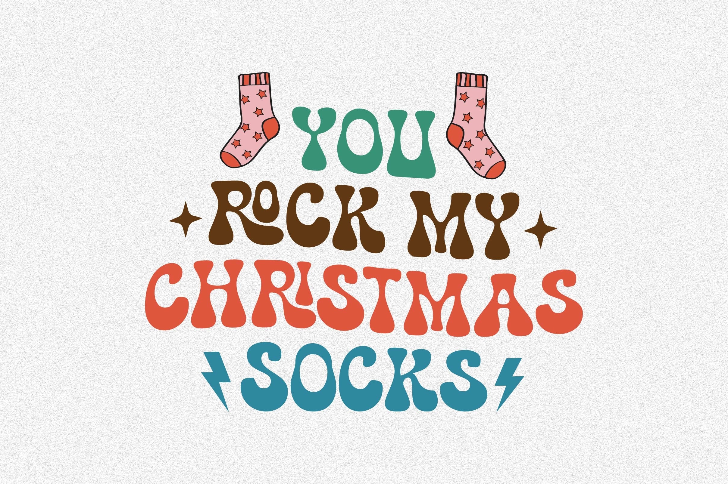You Rock My Christmas Socks SVG Bundle 1 - CraftNest - Digital Crafting and Art
