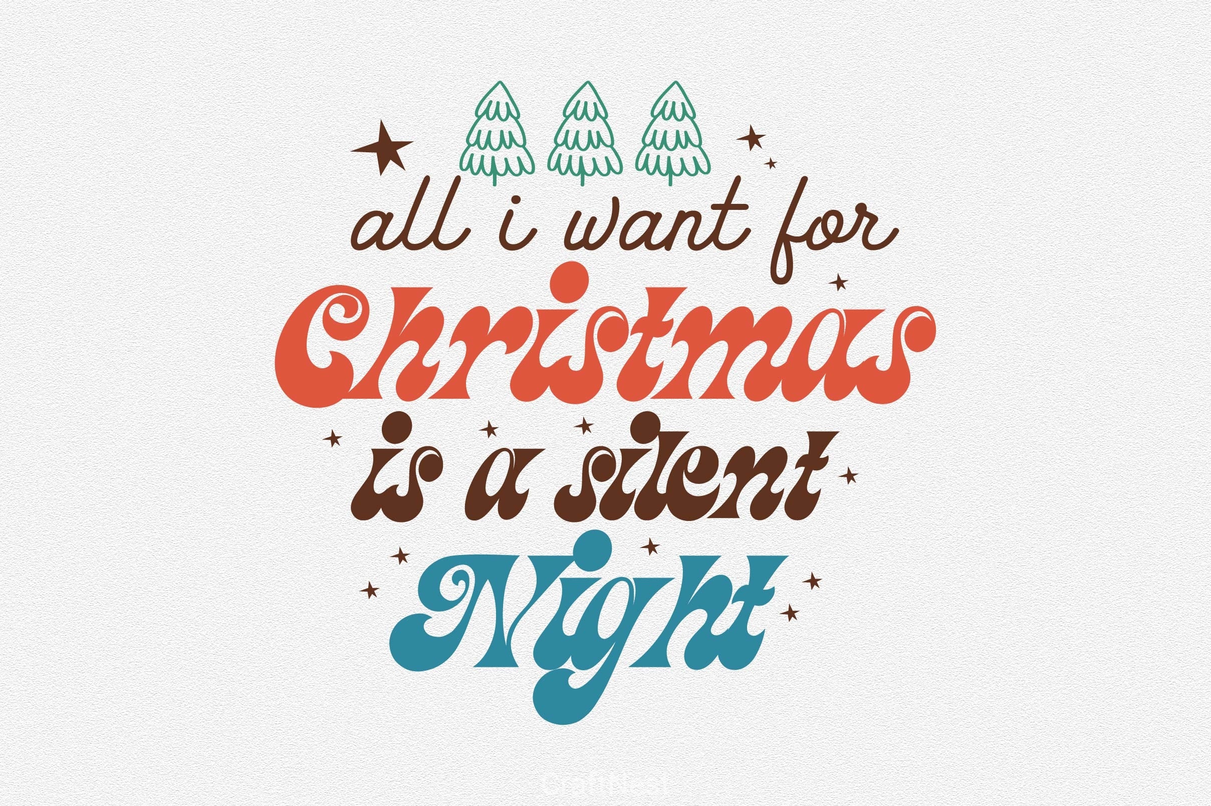 All I Want For Christmas Is A Silent Night SVG Bundle - CraftNest - Digital Crafting and Art