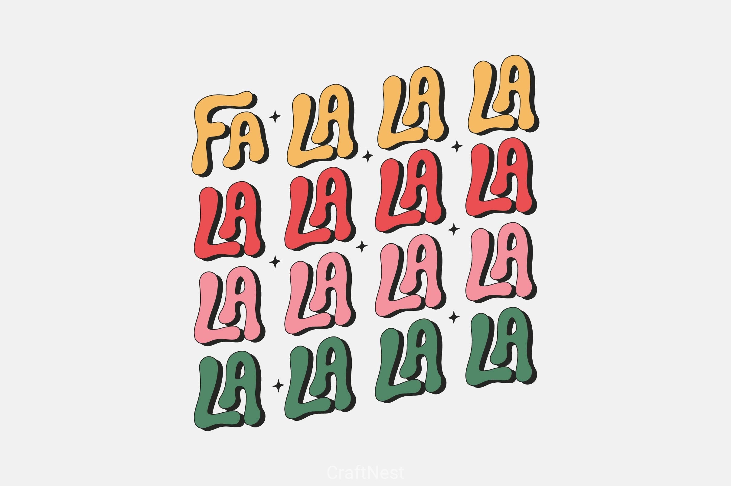 Fa La La La Clipart Bundle 3 - CraftNest - Digital Crafting and Art