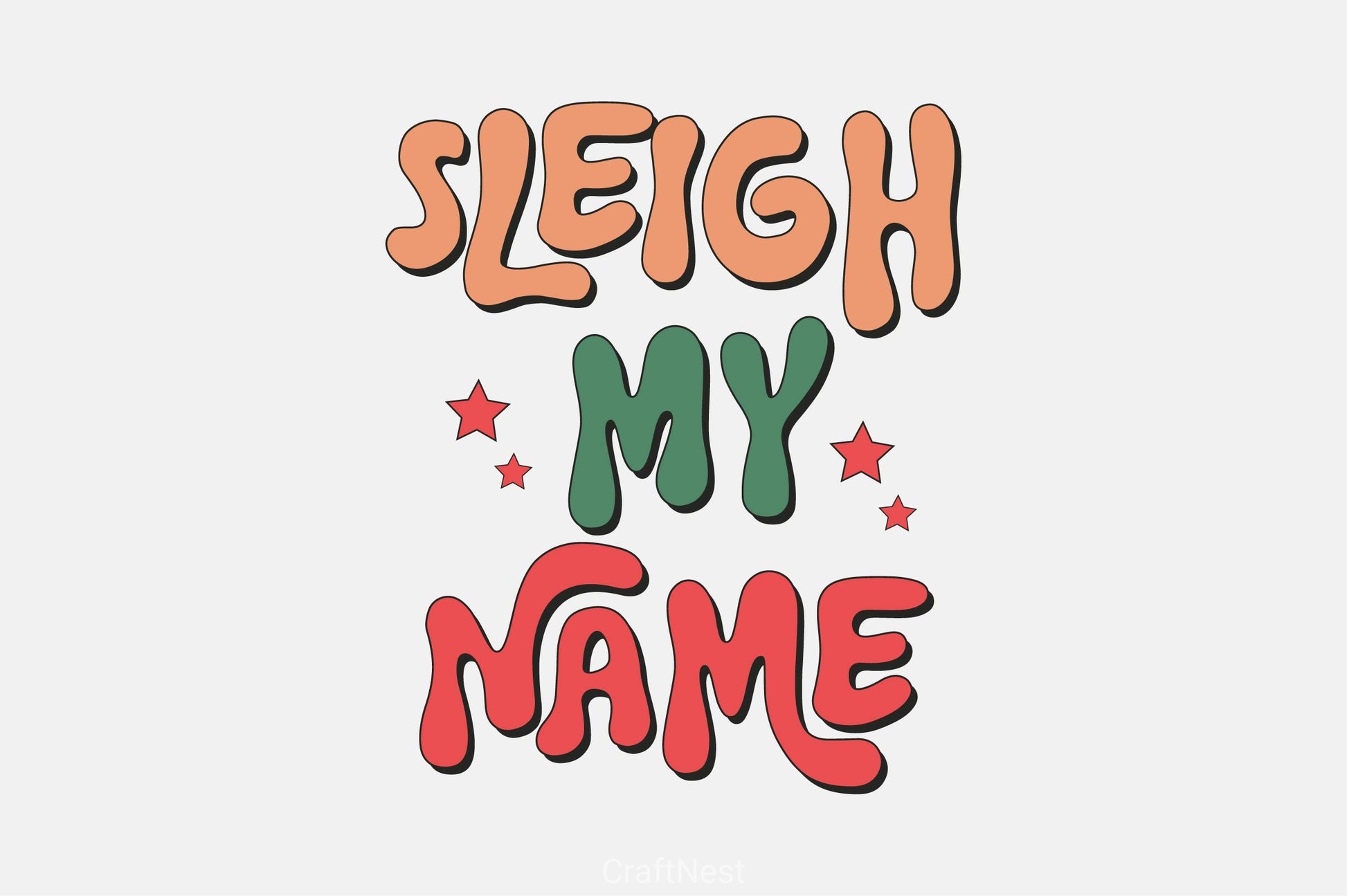Sleigh My Name Clipart Bundle 4 - CraftNest - Digital Crafting and Art