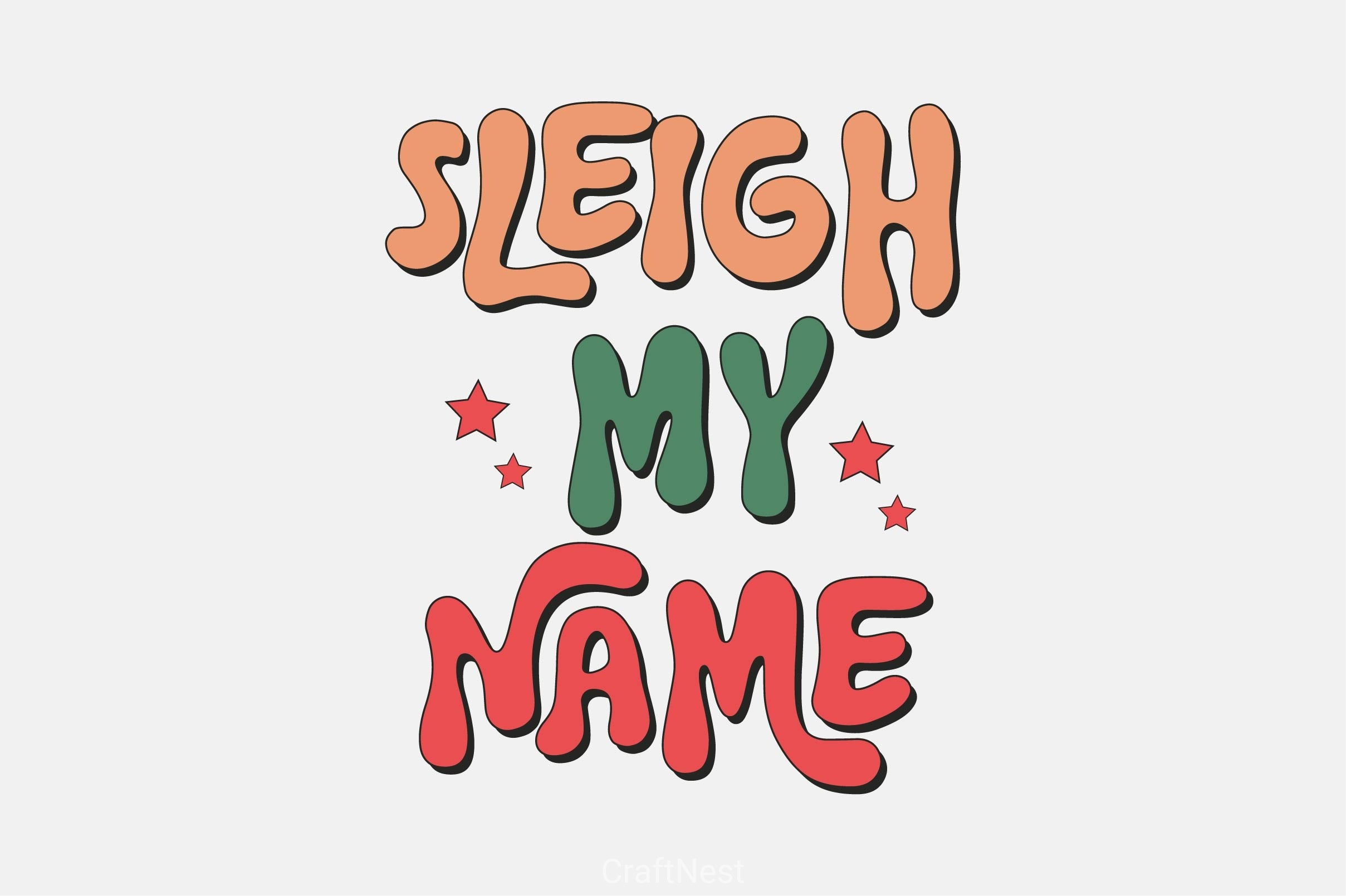 Sleigh My Name Clipart Bundle 4 - CraftNest - Digital Crafting and Art