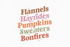 Flannels Hayrides Pumpkins Sweaters Bonfires SVG Bundle