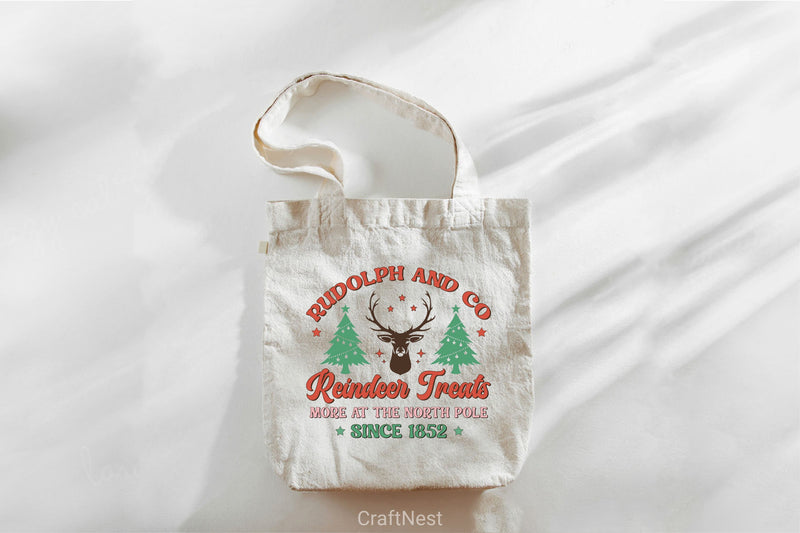 Rudolph And Co Reindeer Treats More At The North Pole Since 1852 SVG Bundle - CraftNest - Digital Crafting and Art
