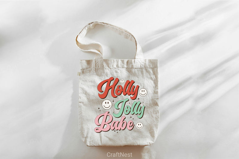 Holly Jolly Babe SVG Bundle - CraftNest - Digital Crafting and Art