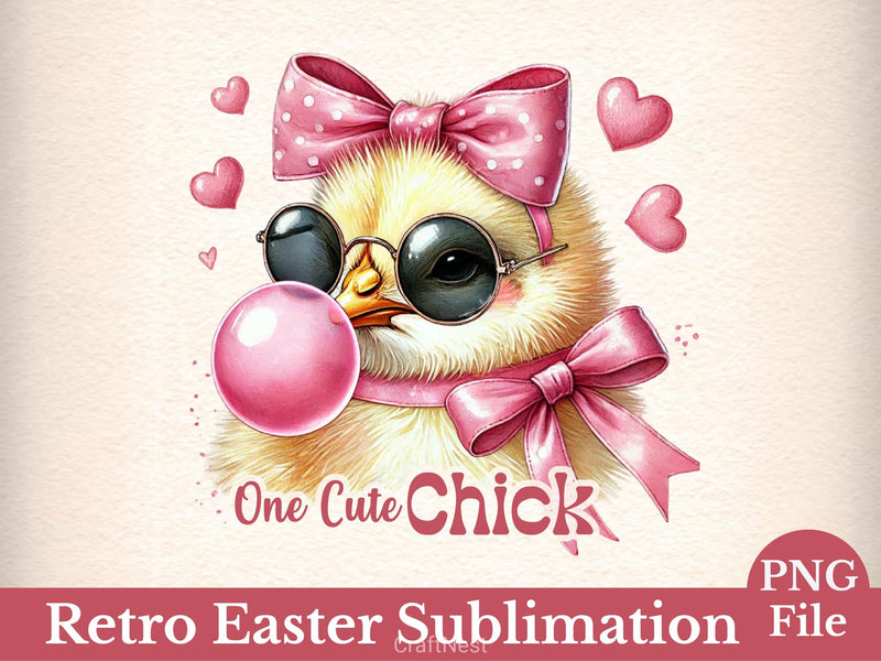 One Cute Chick Happy Easter Clipart Bundle 2 - CraftNest - Digital Crafting and Art