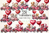 Valentine's Couple Teddy Bear Clipart Bundle 1