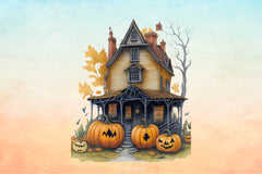 Halloween Home Clipart Bundle - CraftNest - Digital Crafting and Art
