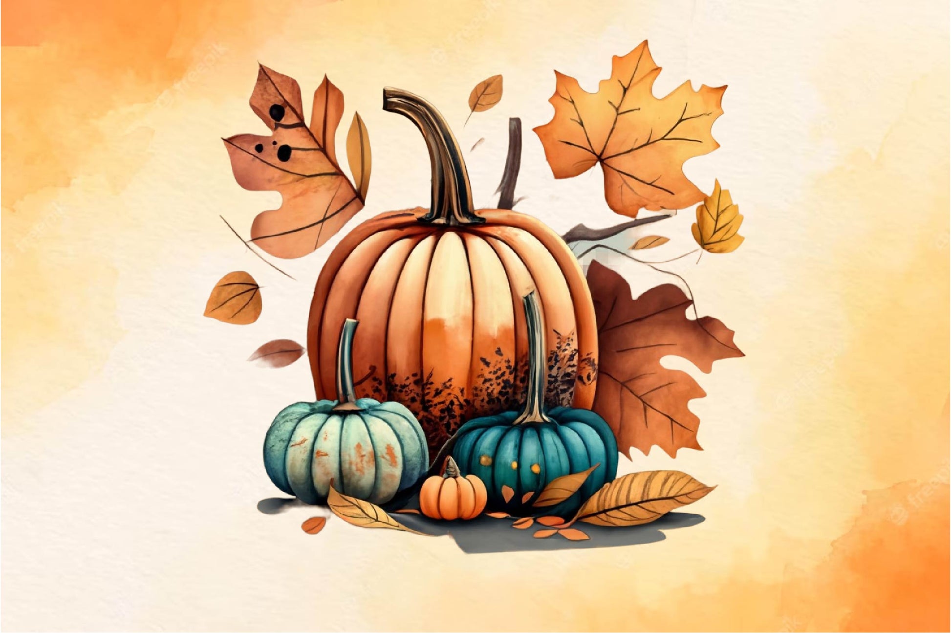 Fall Autumn Flowers Clipart Bundle - CraftNest - Digital Crafting and Art