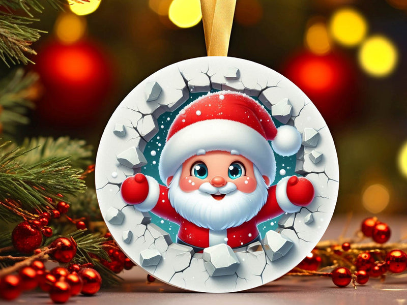 Printable 3D Christmas Ornaments Clipart Bundle 3 - CraftNest - Digital Crafting and Art