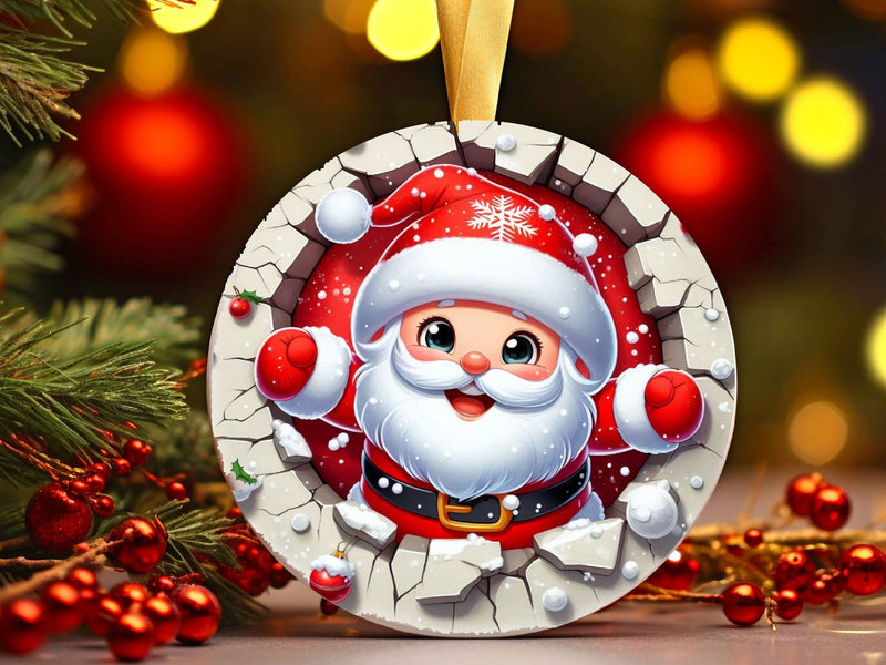 Printable 3D Christmas Ornaments Clipart Bundle - CraftNest - Digital Crafting and Art
