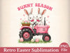 Easter Tractor Farm Tractor Clipart Bundle 3