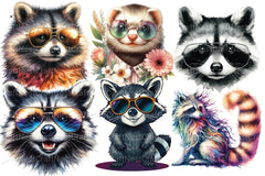 Raccoon Clipart Bundle - CraftNest - Digital Crafting and Art