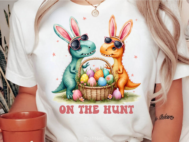 Dinosaur T Rex Easter Dinosaur T Rex Clipart Bundle 2 - CraftNest - Digital Crafting and Art