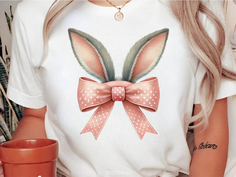 Coquette Bunny Easter Bunny Clipart Bundle 4 - CraftNest - Digital Crafting and Art