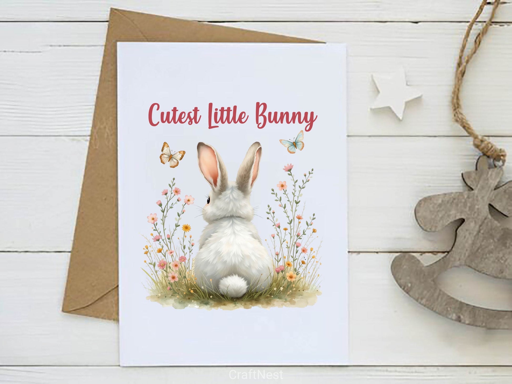 Cutest Little Bunny Floral Bunny Clipart Bundle 2 - CraftNest - Digital Crafting and Art