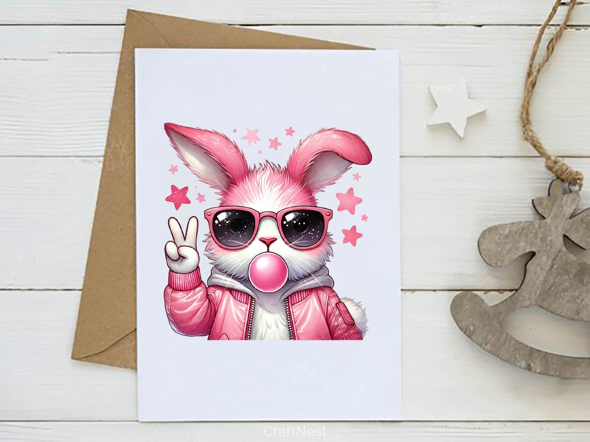 Coquette Bunny Easter Bunny Clipart Bundle 6 - CraftNest - Digital Crafting and Art