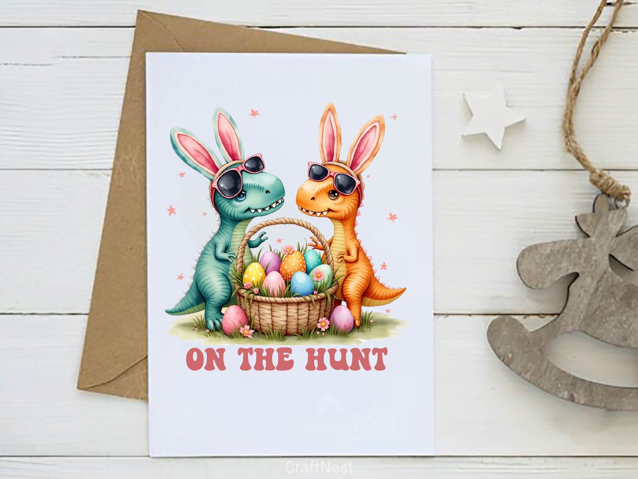 Dinosaur T Rex Easter Dinosaur T Rex Clipart Bundle 2 - CraftNest - Digital Crafting and Art