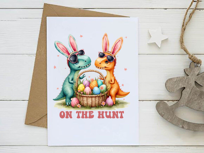 Dinosaur T Rex Easter Dinosaur T Rex Clipart Bundle 2 - CraftNest - Digital Crafting and Art