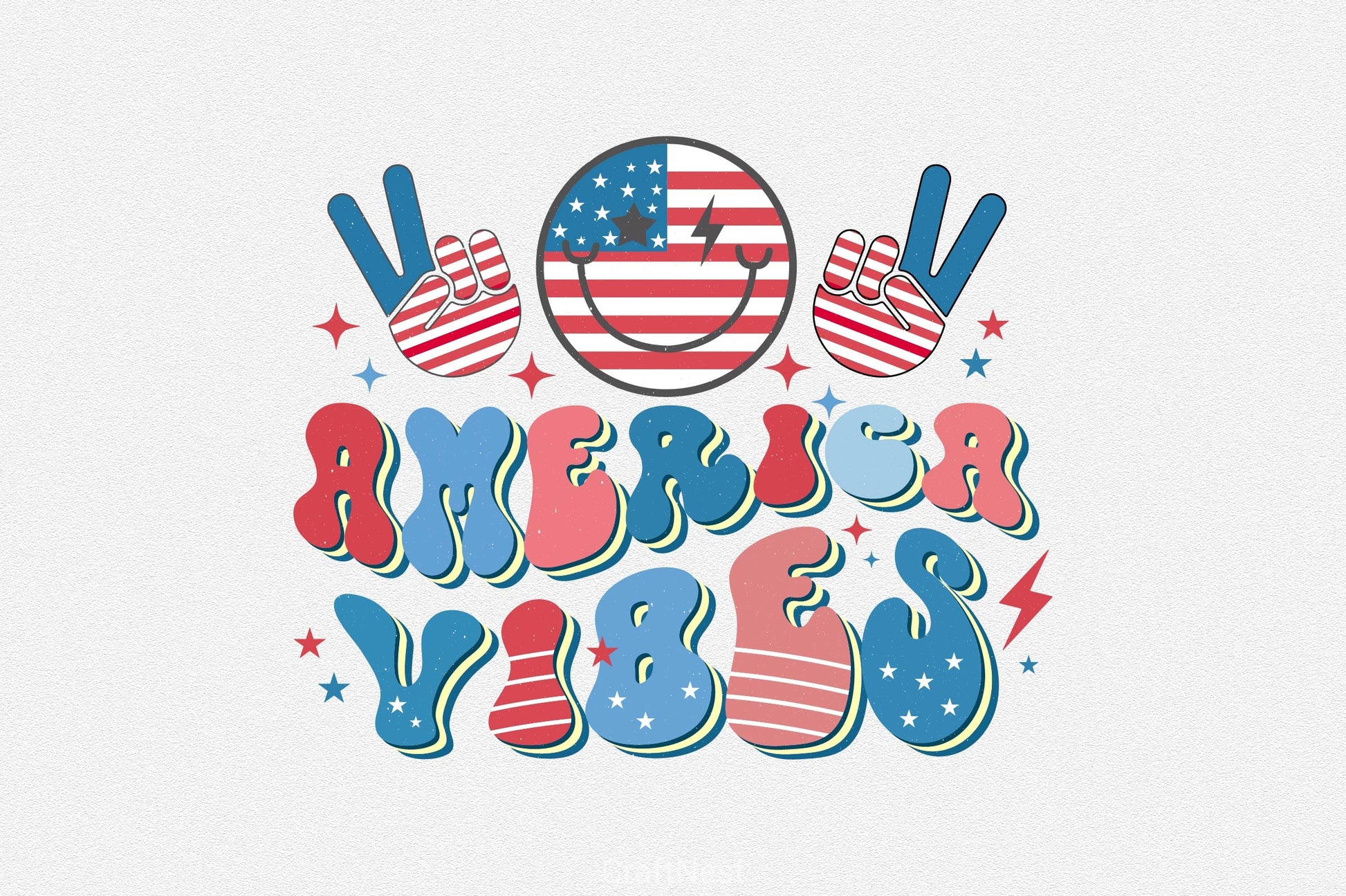America Vibes Clipart Bundle - CraftNest - Digital Crafting and Art