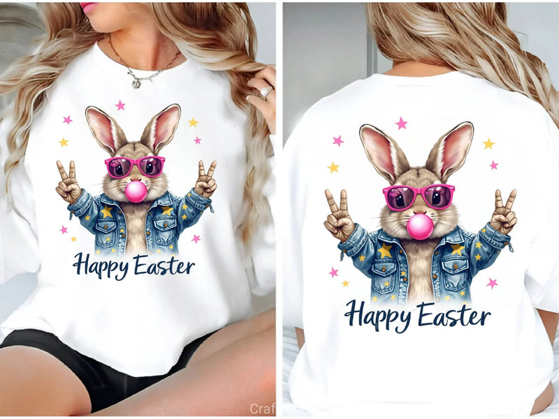 Happy Easter Rabbit Clipart Bundle 2 - CraftNest - Digital Crafting and Art