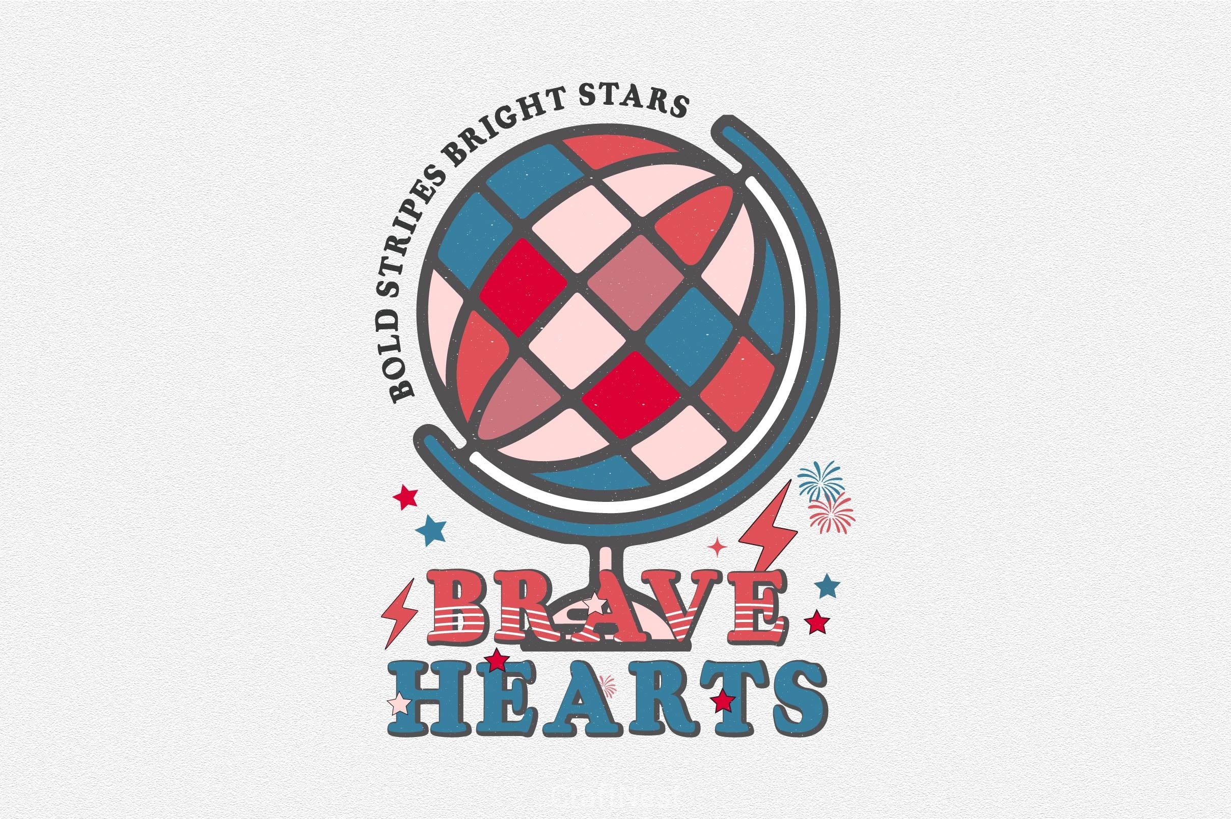 Bold Stripes Bright Stars Brave Hearts Clipart Bundle - CraftNest - Digital Crafting and Art