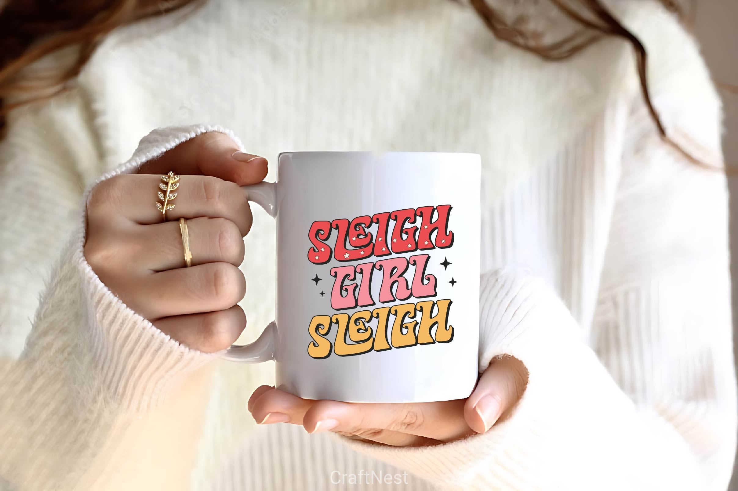 Sleigh Girl Sleigh Clipart Bundle - CraftNest - Digital Crafting and Art