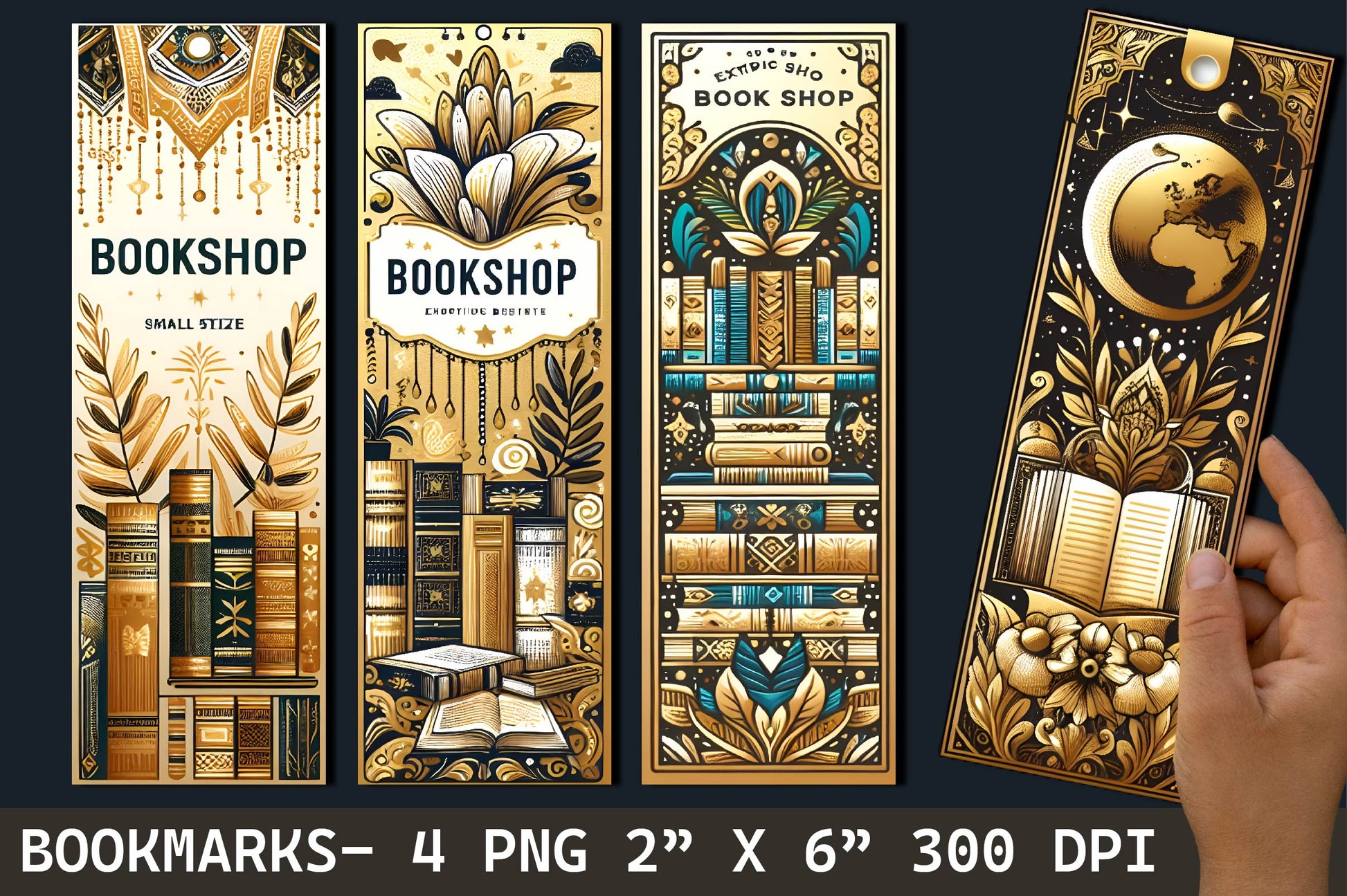 Bookshop Bookmark Books Bookmark - CraftNest - Digital Crafting and Art