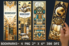 Bookshop Bookmark Books Bookmark - CraftNest - Digital Crafting and Art