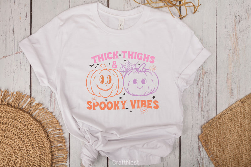 Thick Thighs And Spooky Vibes SVG Bundle - CraftNest - Digital Crafting and Art