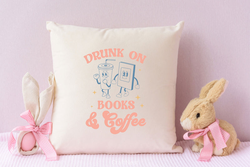 Drunk On Books & Coffee SVG Bundle - CraftNest - Digital Crafting and Art