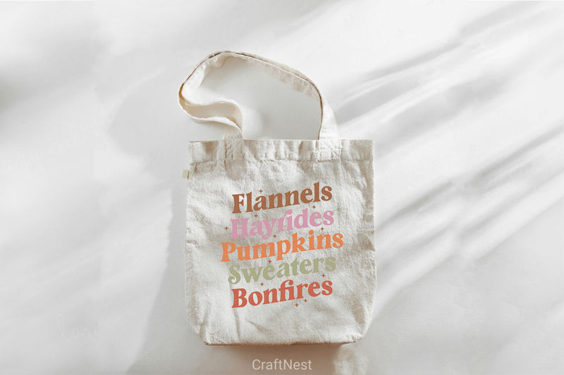 Flannels Hayrides Pumpkins Sweaters Bonfires SVG Bundle - CraftNest - Digital Crafting and Art