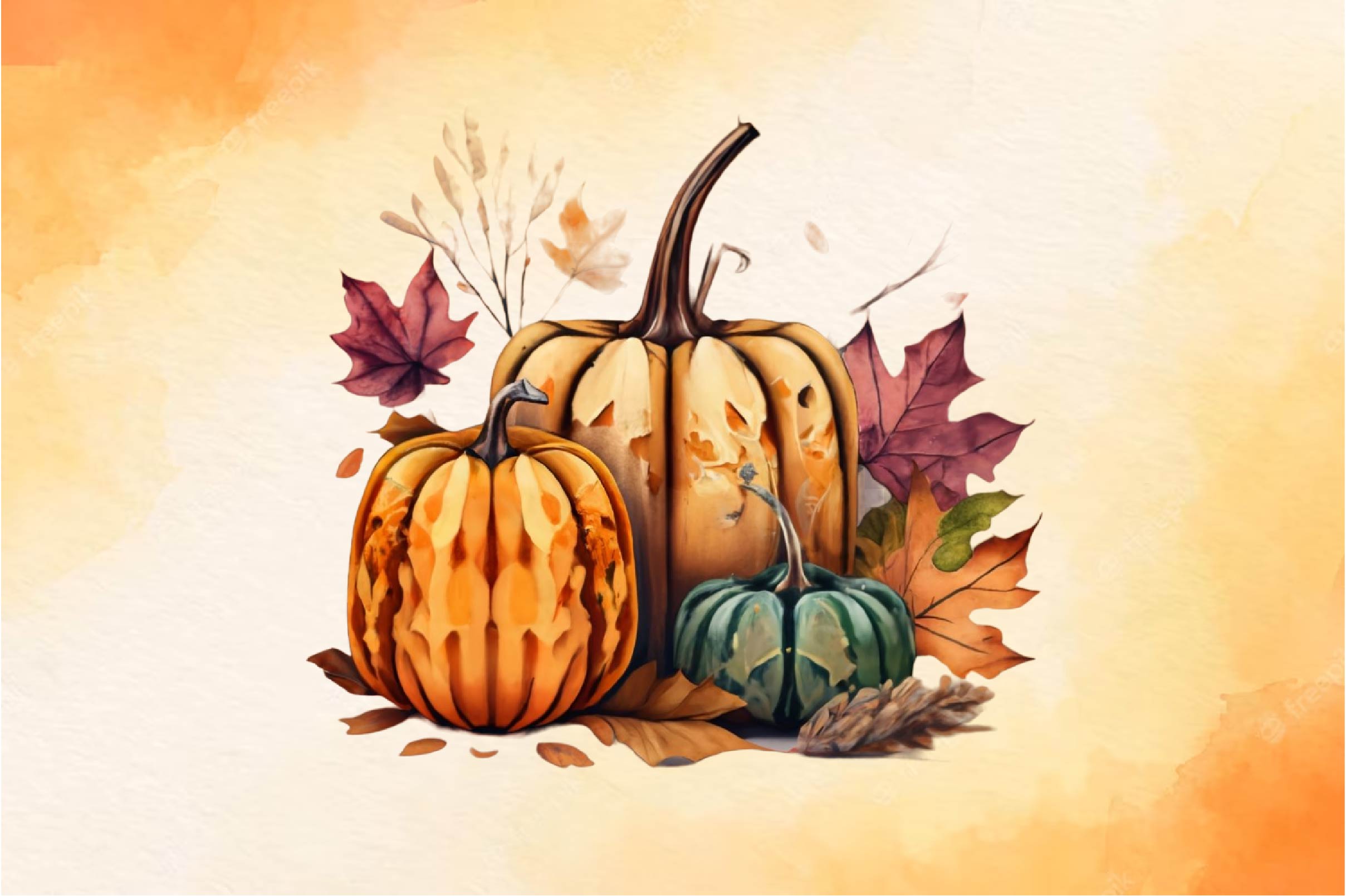 Fall Autumn Flowers Clipart Bundle - CraftNest - Digital Crafting and Art