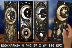 Moon Bookmark Mystic Moon Bookmark - CraftNest - Digital Crafting and Art