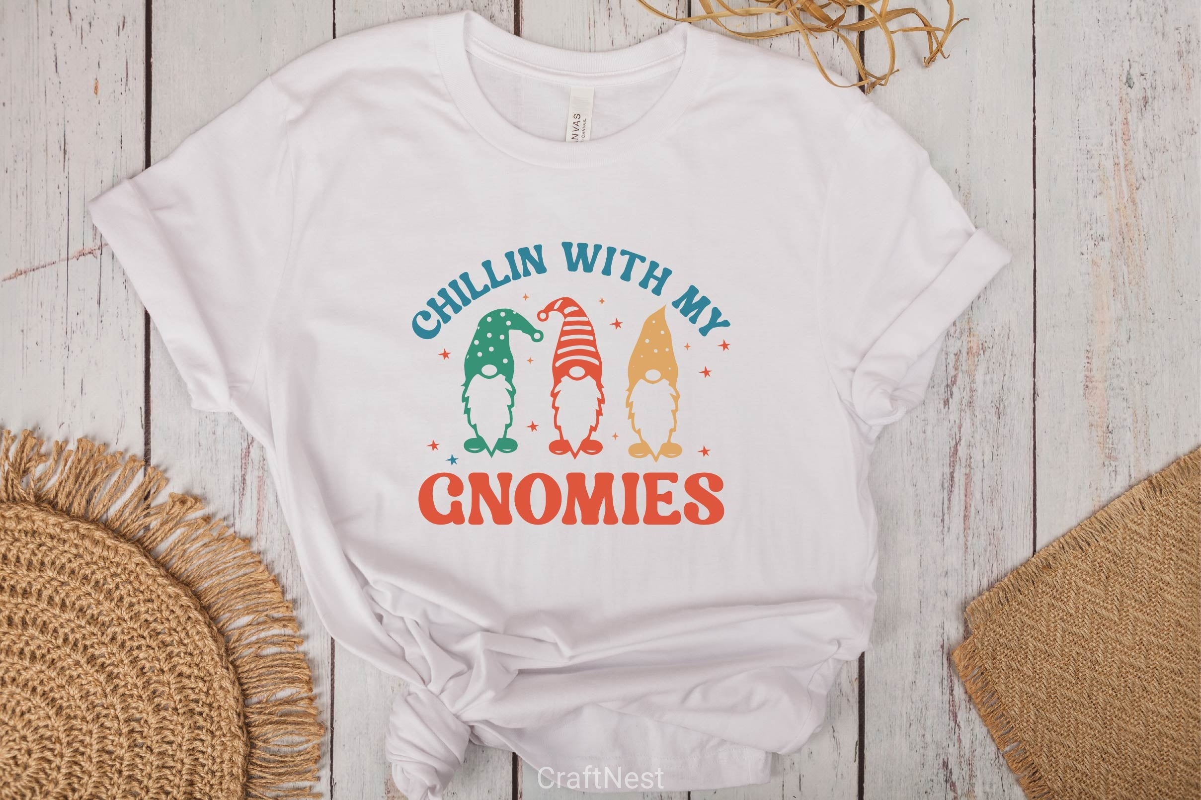 Chillin With My Gnomies SVG Bundle 4 - CraftNest - Digital Crafting and Art