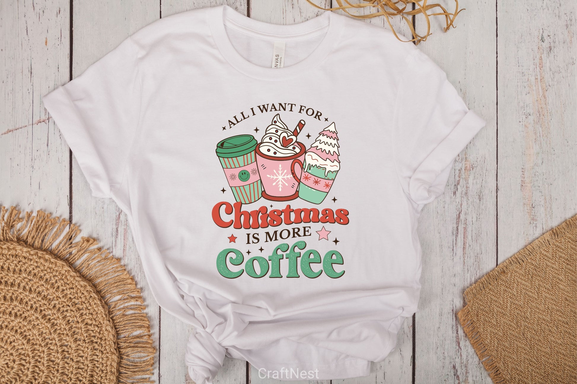 All I Want For Christmas Is More Coffee Clipart Bundle - CraftNest - Digital Crafting and Art