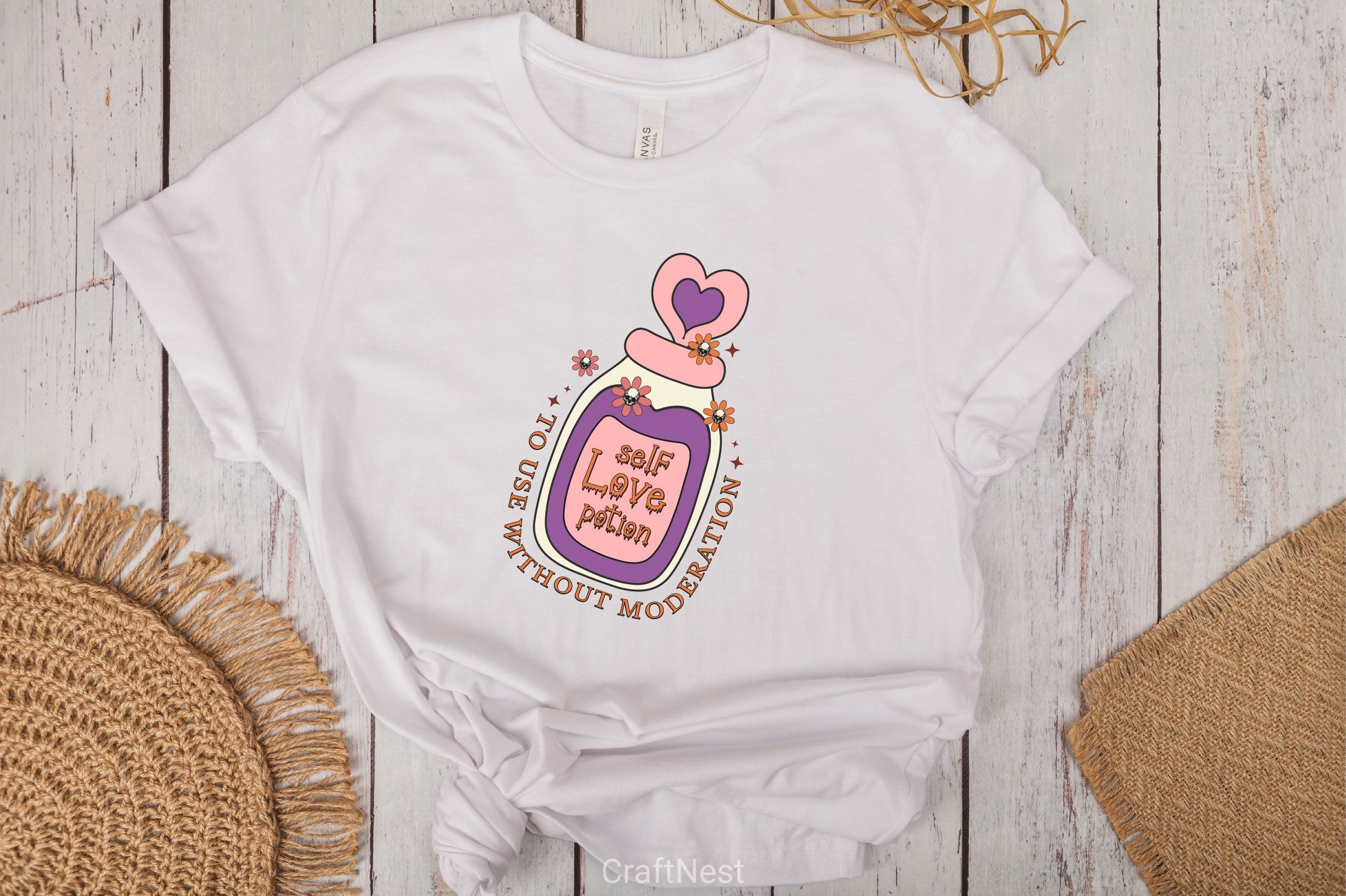 Self Love Potion To Use Without Moderation SVG Bundle - CraftNest - Digital Crafting and Art