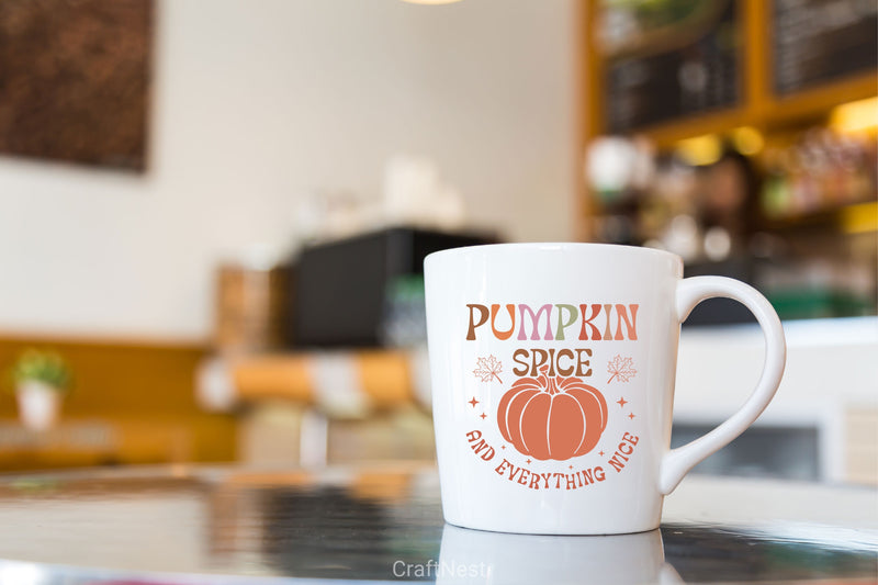 Pumpkin Spice And Everything Nice SVG Bundle - CraftNest - Digital Crafting and Art