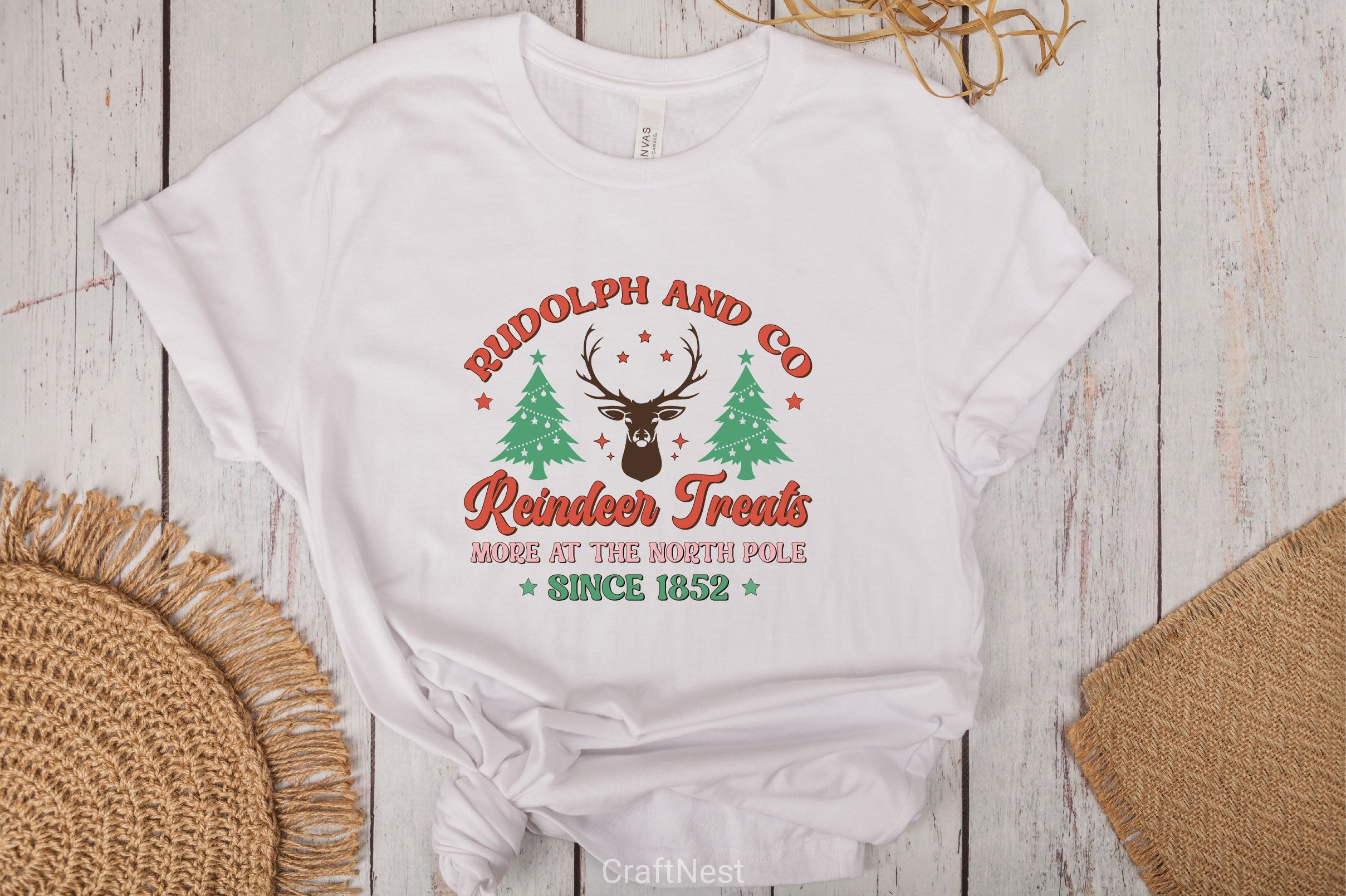 Rudolph And Co Reindeer Treats More At The North Pole Since 1852 SVG Bundle - CraftNest - Digital Crafting and Art