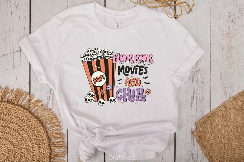 Horror Movies And Chill Clipart Bundle - CraftNest - Digital Crafting and Art