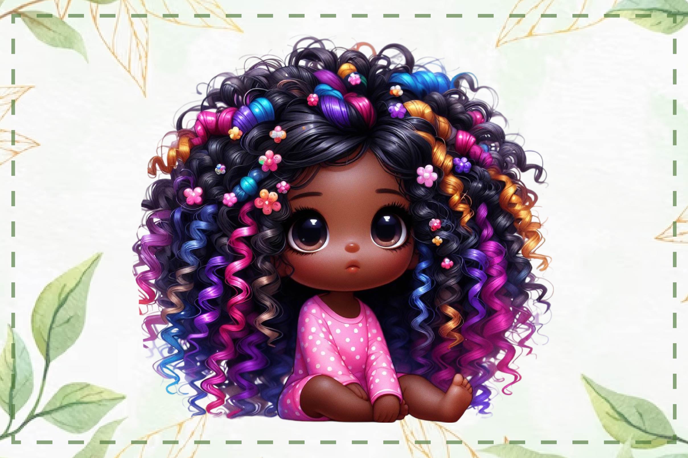 Baby Chibi Baby Girl Clipart Bundle 3 - CraftNest - Digital Crafting and Art