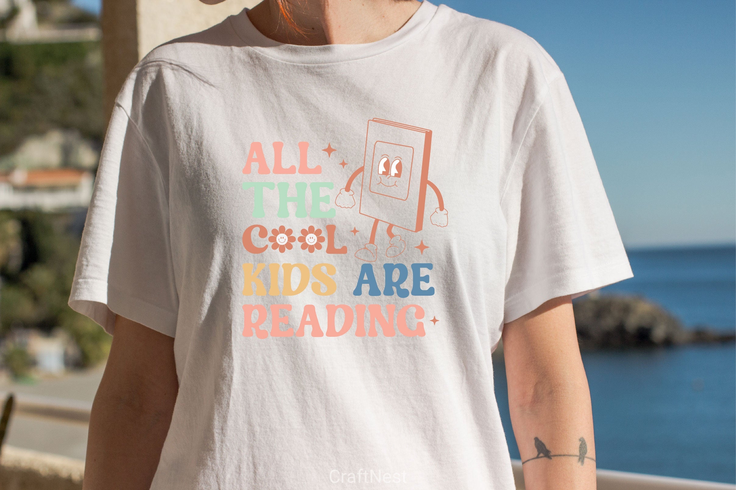 All The Cool Kids Are Reading SVG Bundle - CraftNest - Digital Crafting and Art