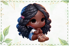 Baby Chibi Baby Girl Clipart Bundle 1 - CraftNest - Digital Crafting and Art