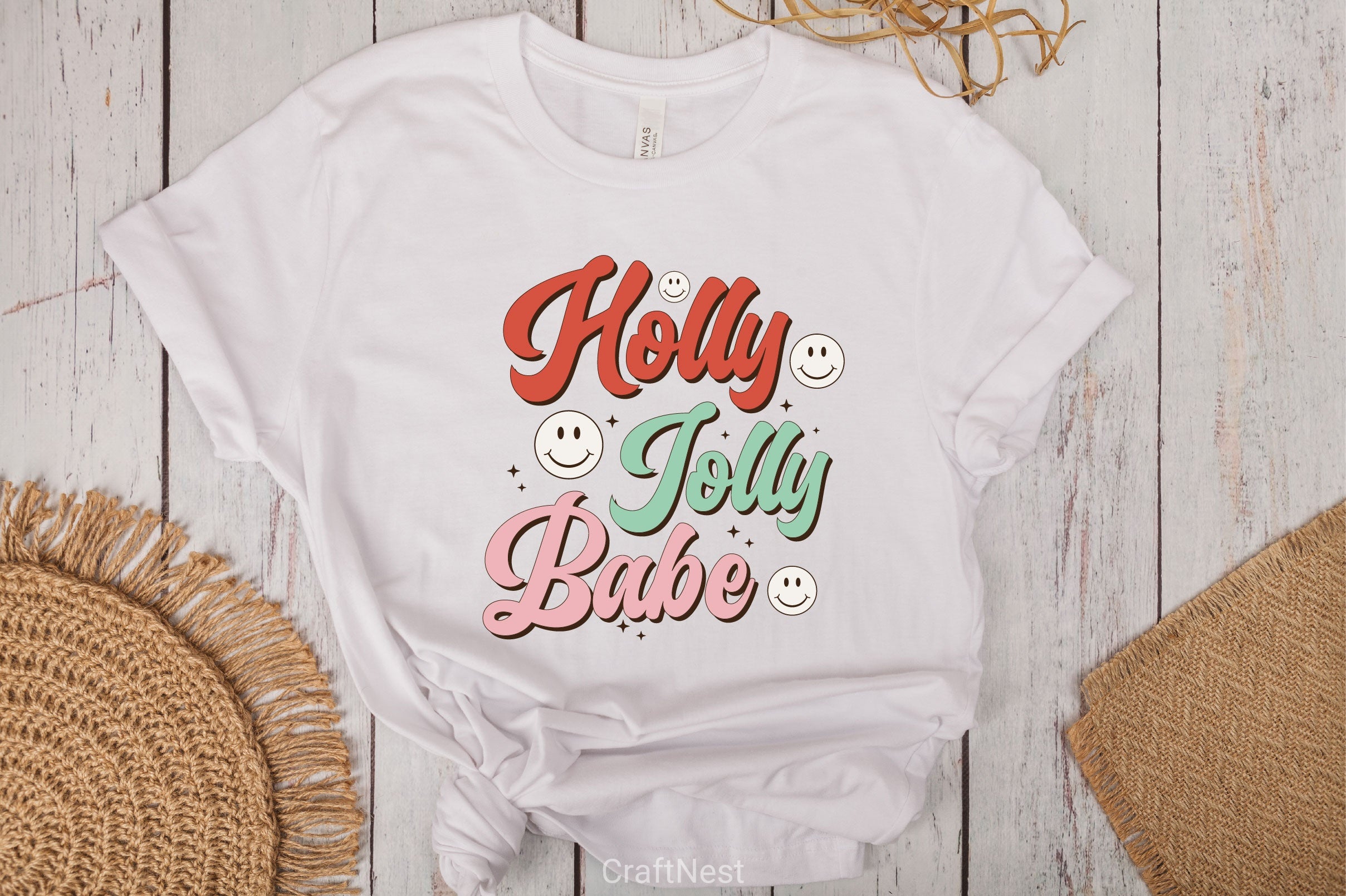 Holly Jolly Babe SVG Bundle - CraftNest - Digital Crafting and Art
