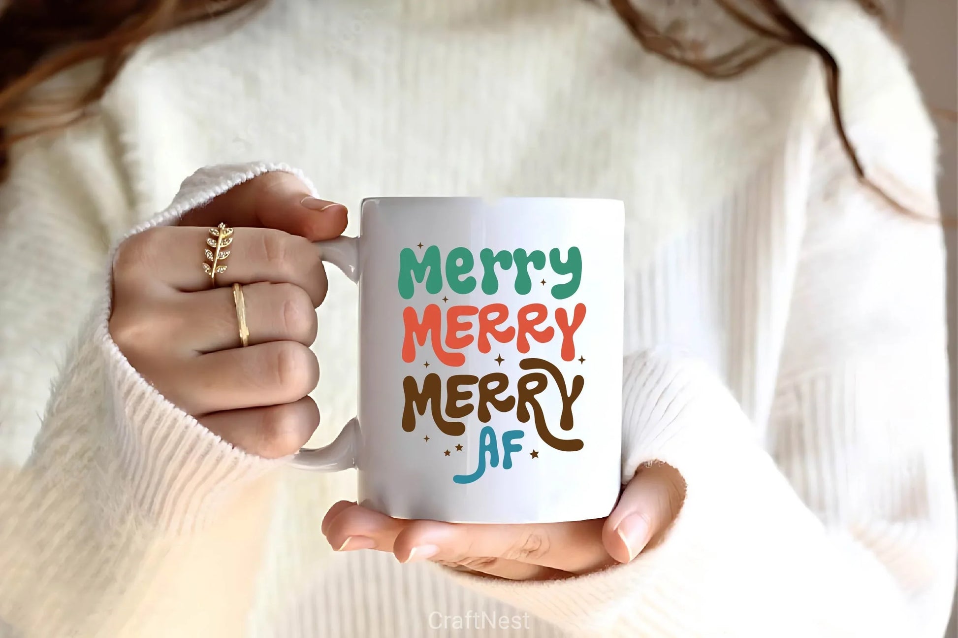 Merry AF Clipart Bundle - CraftNest - Digital Crafting and Art