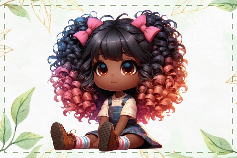 Baby Chibi Baby Girl Clipart Bundle - CraftNest - Digital Crafting and Art