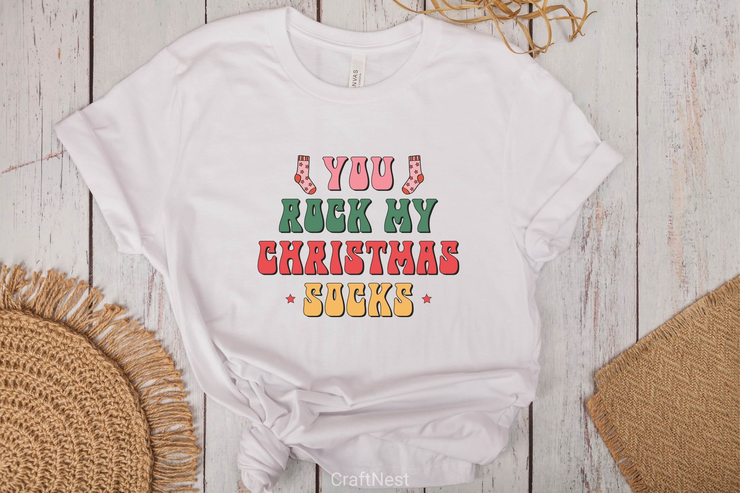 You Rock My Christmas Socks Clipart Bundle - CraftNest - Digital Crafting and Art