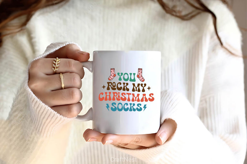 You Rock My Christmas Socks SVG Bundle 1 - CraftNest - Digital Crafting and Art