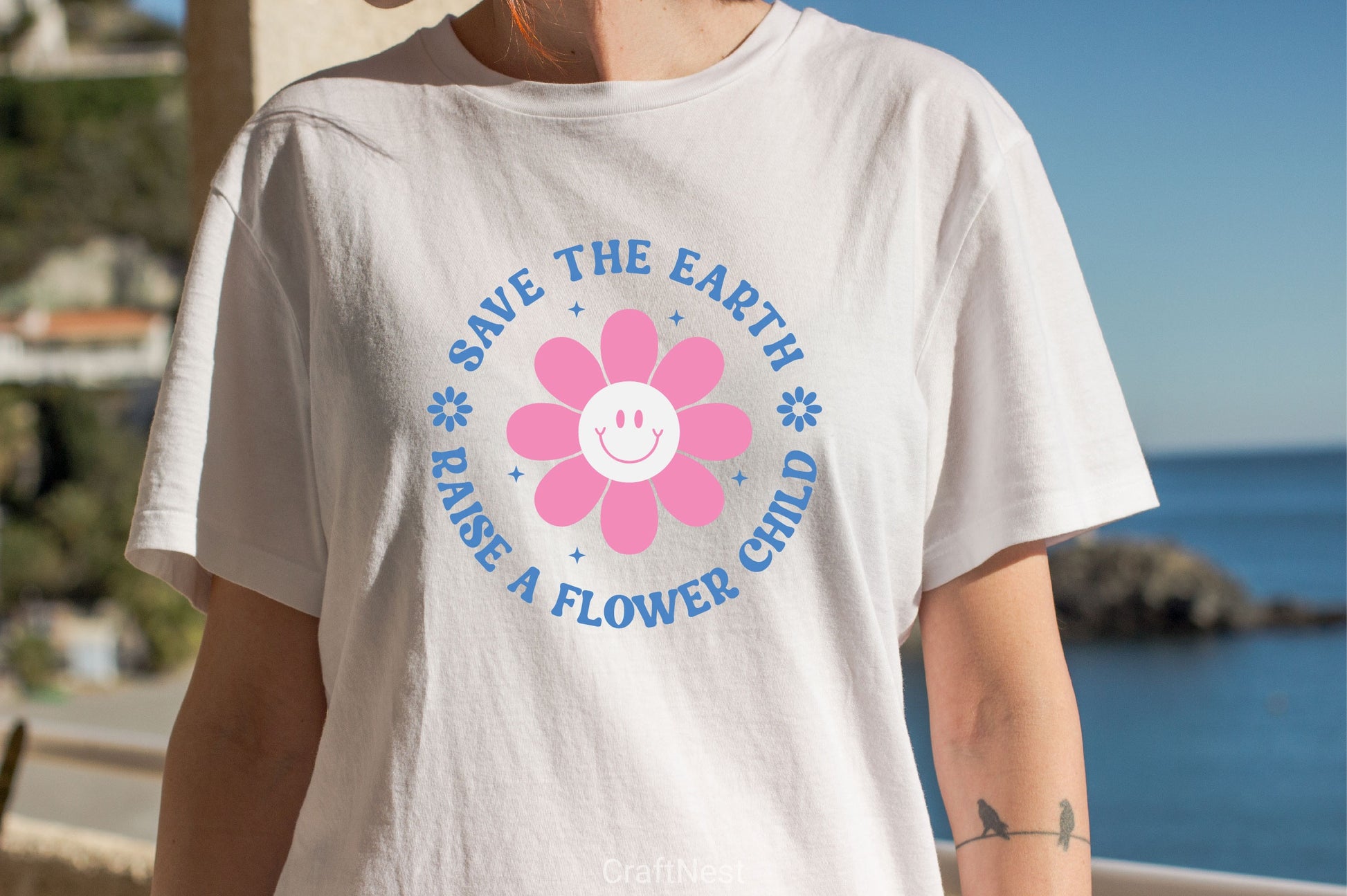 Save The Earth Raise A Flower Child SVG Bundle - CraftNest - Digital Crafting and Art